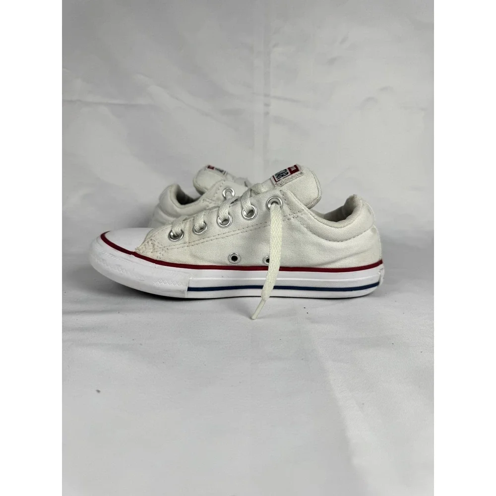 Converse Chuck Taylor All Star Kid 1 Sneaker White Canvas Low Top Athletic Shoes
